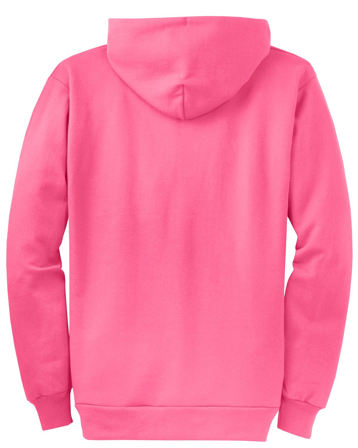 Unisex Core Fleece Full-Zip Hoodie - Neon Pink