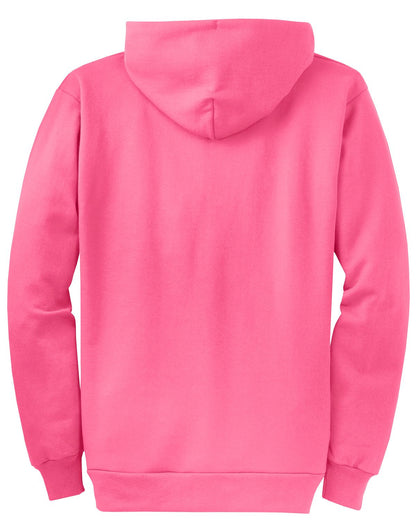Unisex Core Fleece Full-Zip Hoodie - Neon Pink