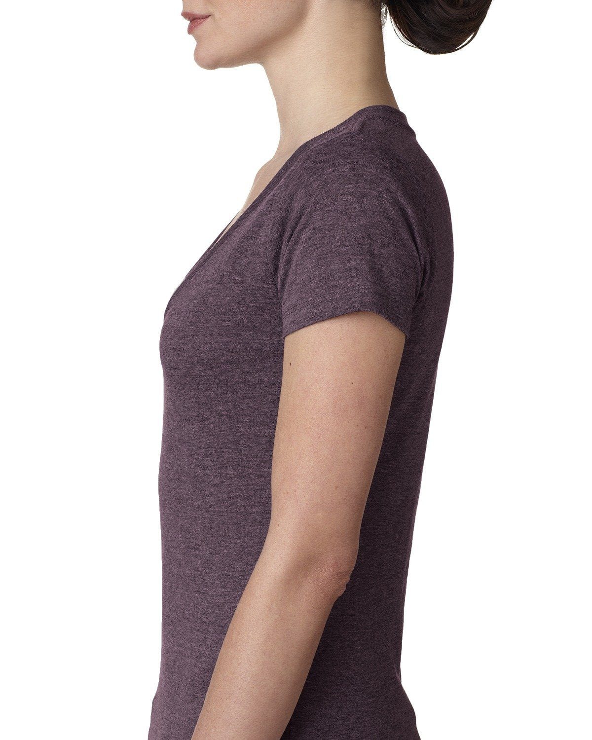 Women's Triblend Deep V - Vintage Purple