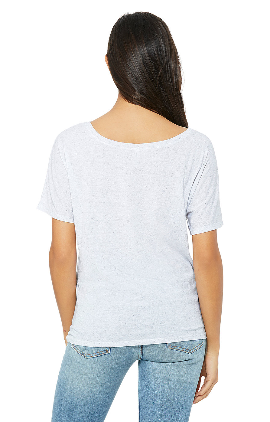 Women's Slouchy T-Shirt - White Fleck Triblend