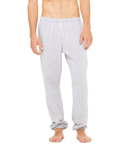 Unisex Sponge Fleece Long Scrunch Pant - Heather Athletic