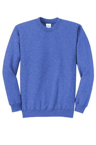 Unisex Core Fleece Crewneck Sweatshirt - Heather Royal