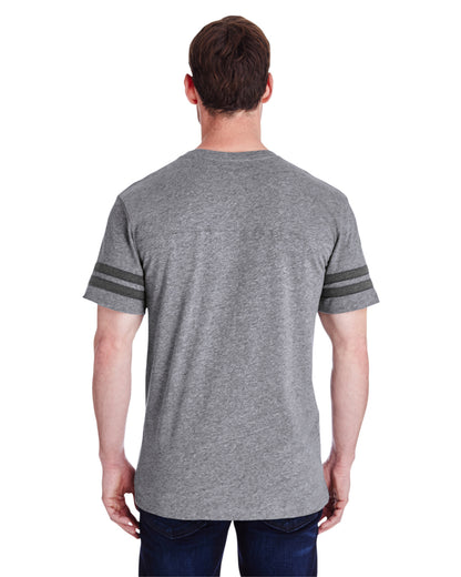 Men's Football T-Shirt - Gran Heather / Vintage Smoke