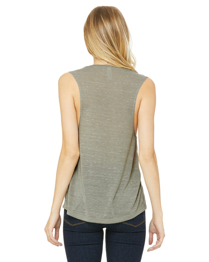 Women's Flowy Scoop Muscle Tank - Stone Marble
