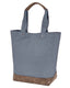Authentic Pigment AP1921 - Canvas Resort Tote - Niagara / Brown