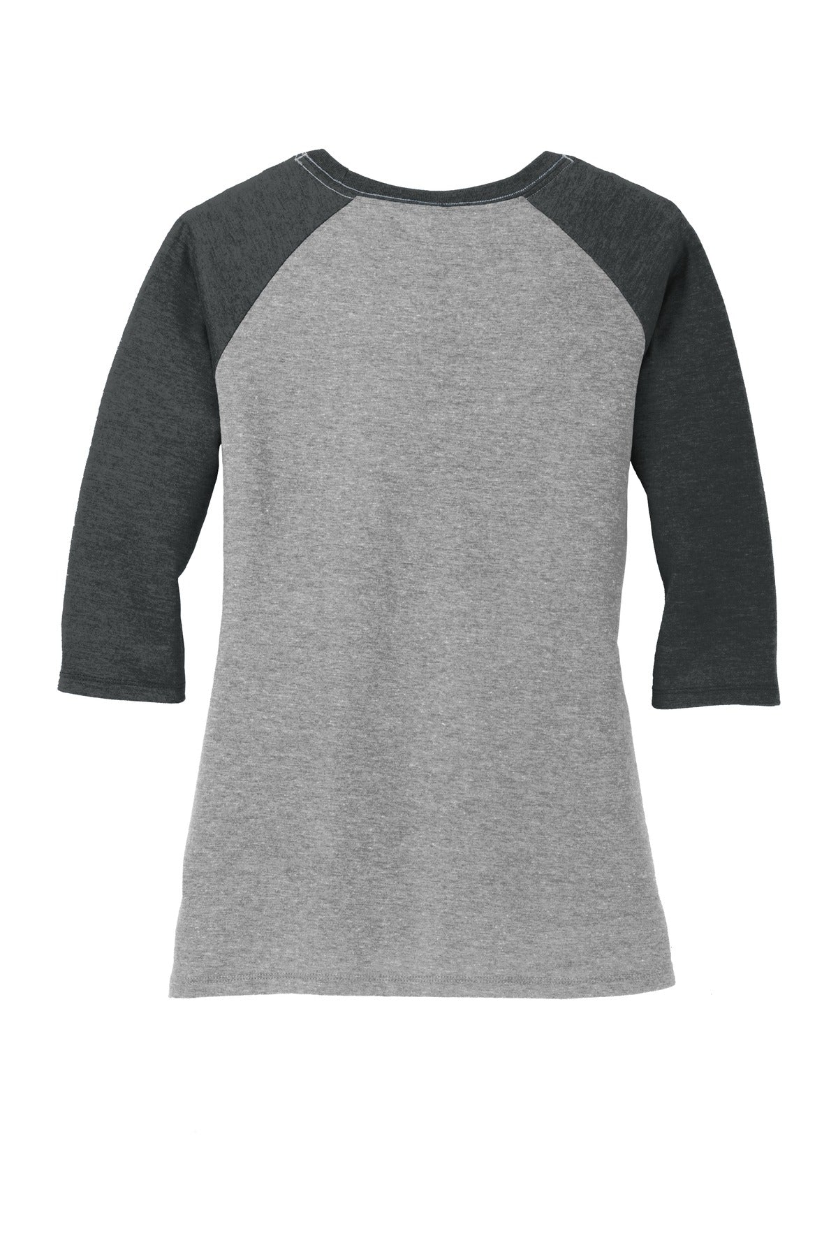 Women's Perfect Tri 3/4-Sleeve Raglan - Black Fr / Gray Fr