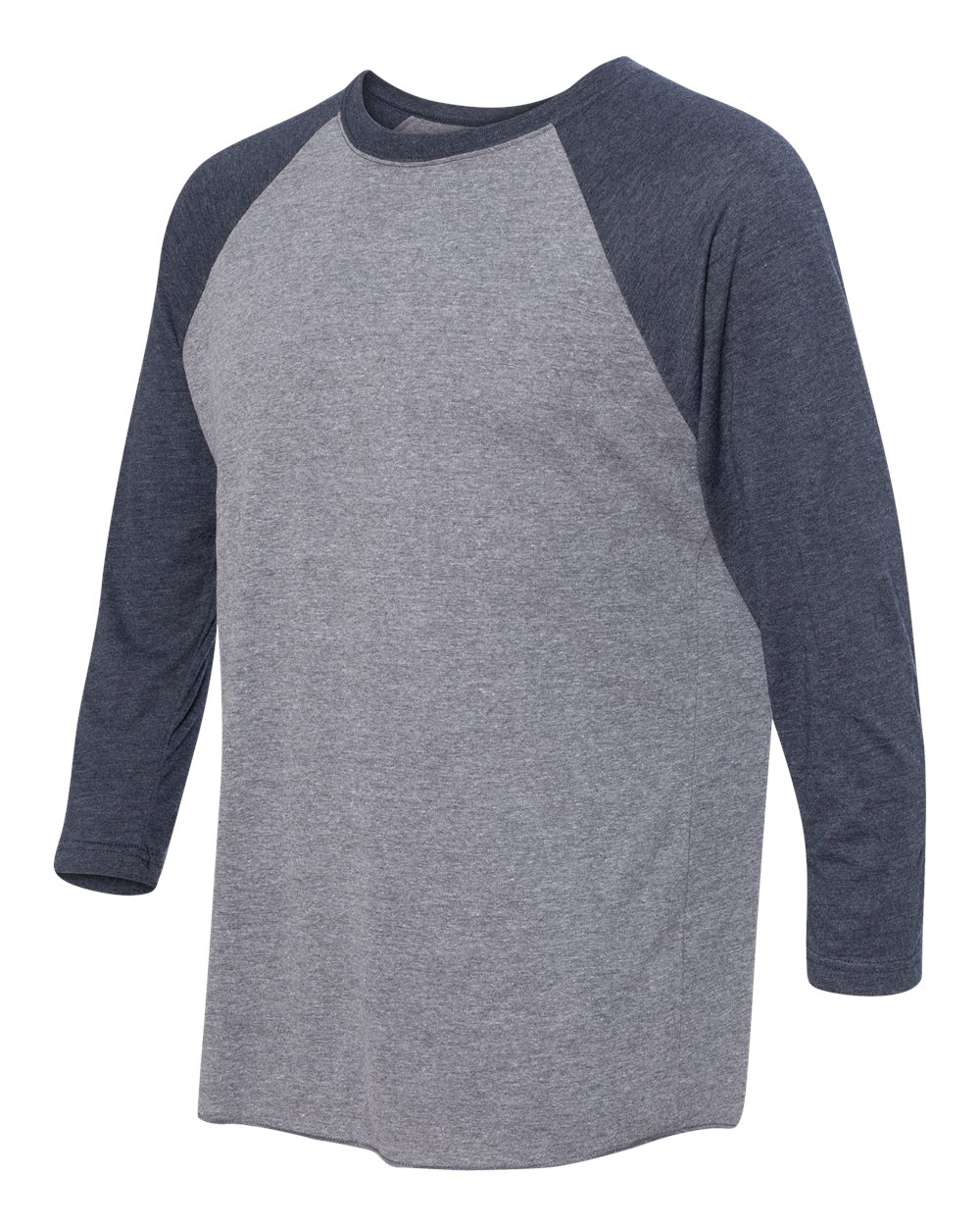 Unisex Triblend 3/4-Sleeve Raglan - Vintage Navy / Premium Heather