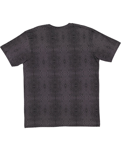 Unisex Fine Jersey T-Shirt - Black Reptile