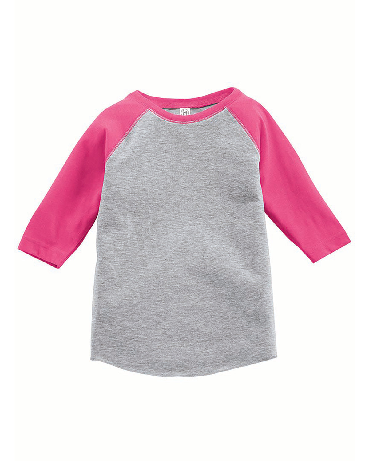 Toddler Baseball T-Shirt - Vintage Heather / Vintage Heather Pink