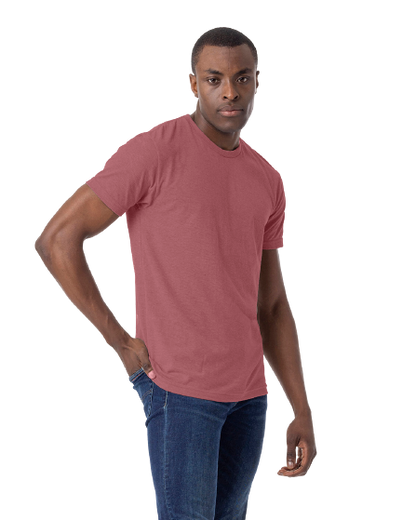 Unisex CVC Crewneck T-Shirt - Heather Mauve