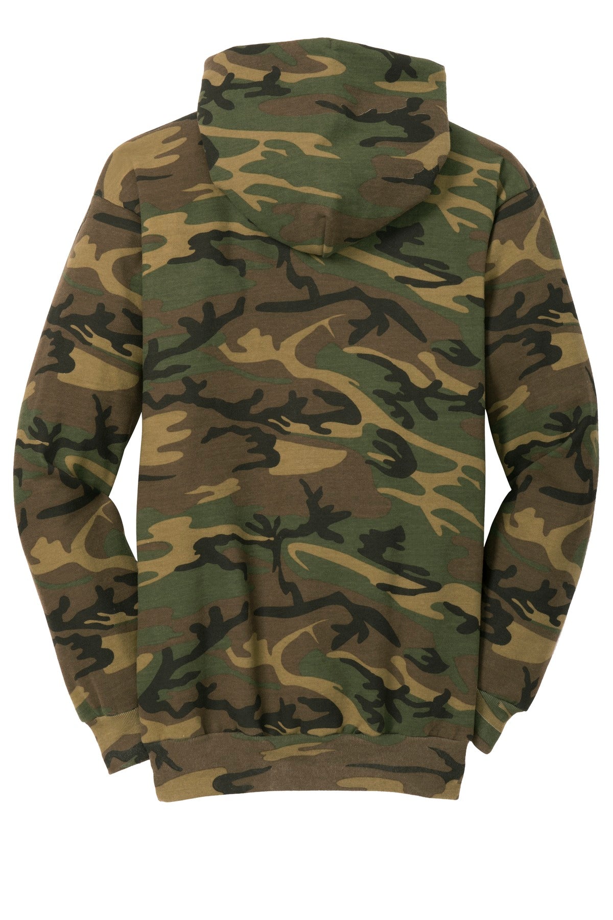 Unisex Core Fleece Camo Pullover Hoodie - Military Camo