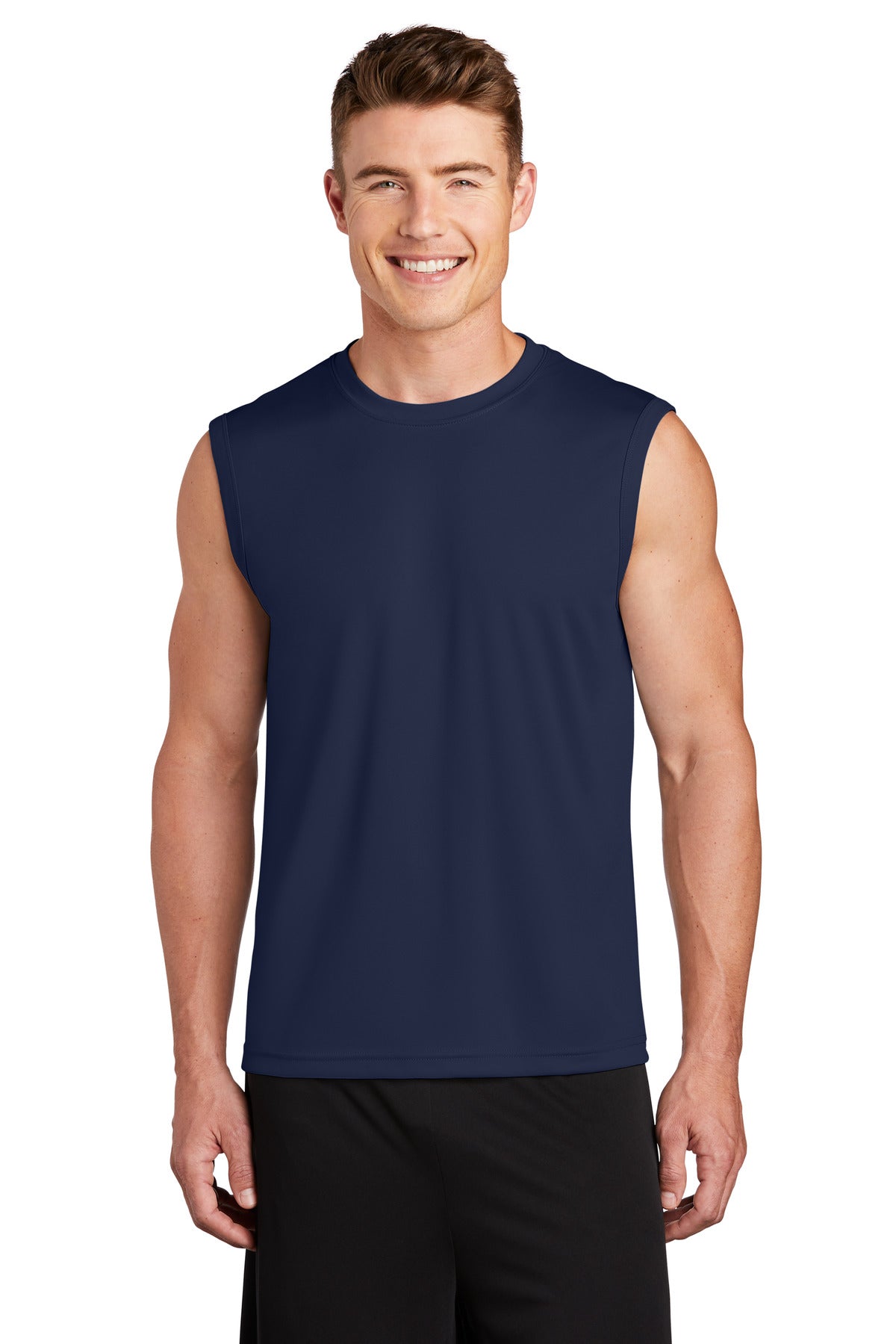 Men's Sleeveless PosiCharge Competitor Tee - True Navy