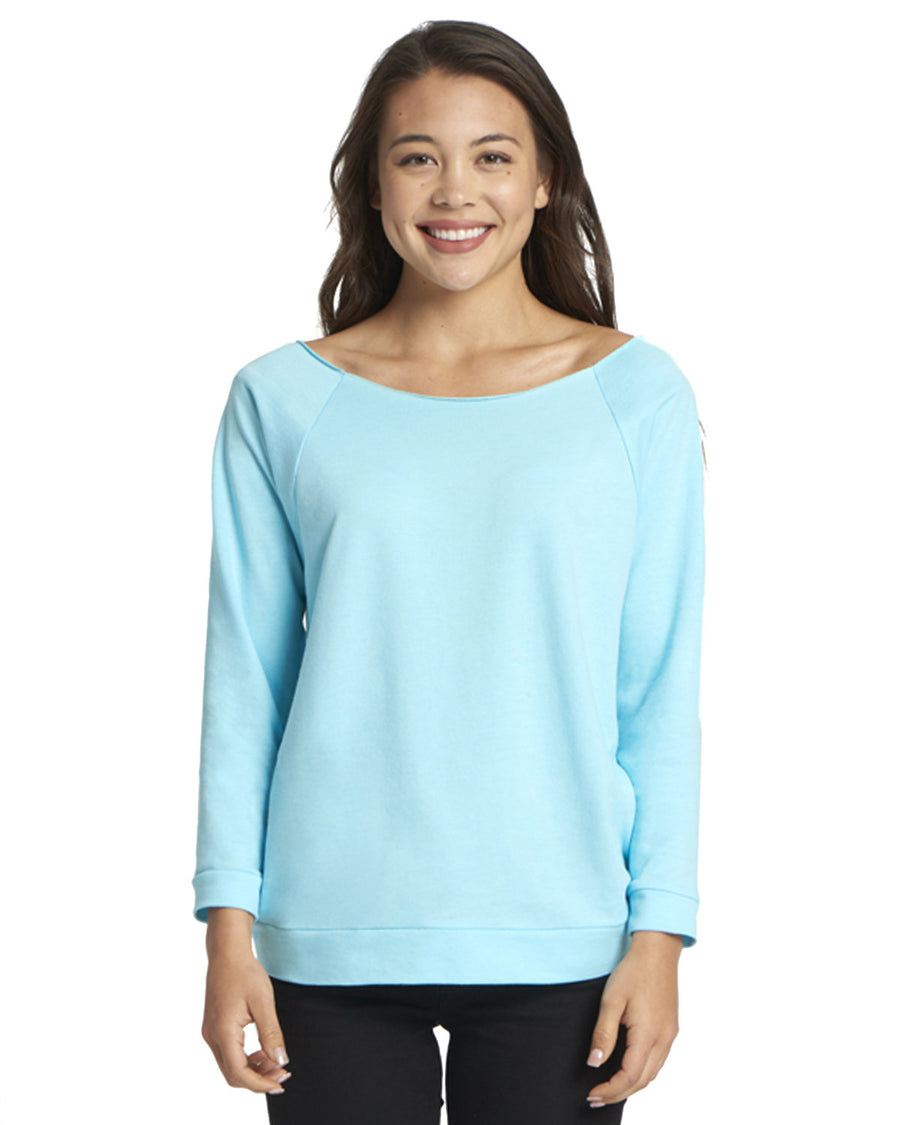 Women's French Terry 3/4-Sleeve Raglan - Cancun