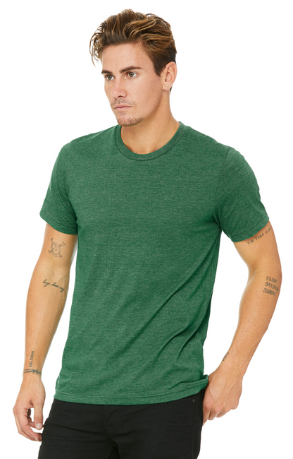 Unisex Heather CVC T-Shirt - Heather Grass Green