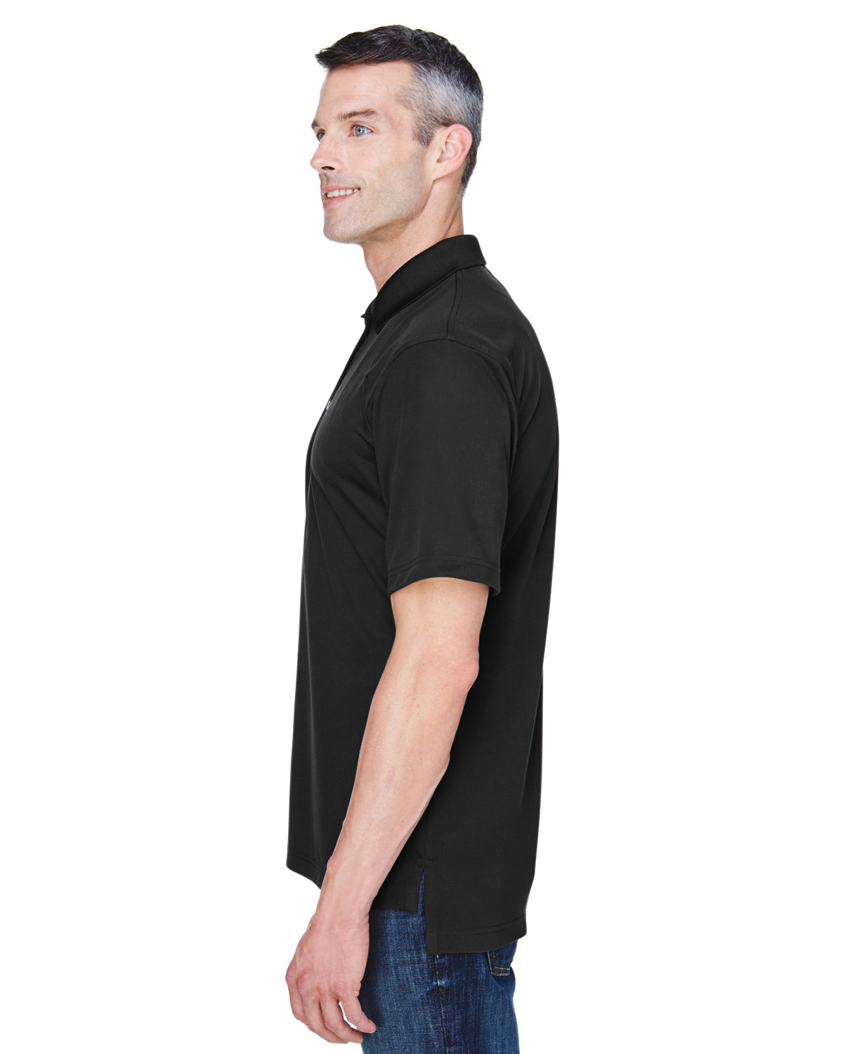 Men's Cool & Dry Stain-Release Performance Polo - Black