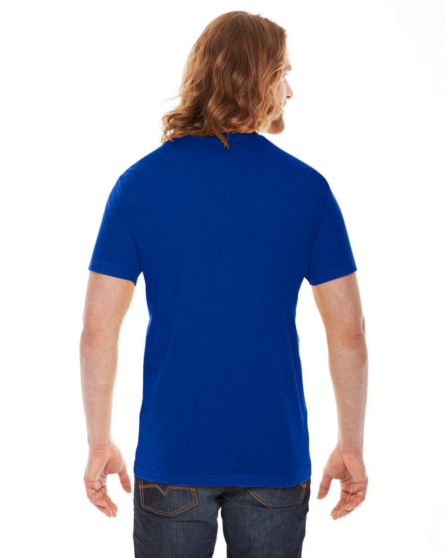 Unisex Poly-Cotton Short-Sleeve Crewneck - Lapis