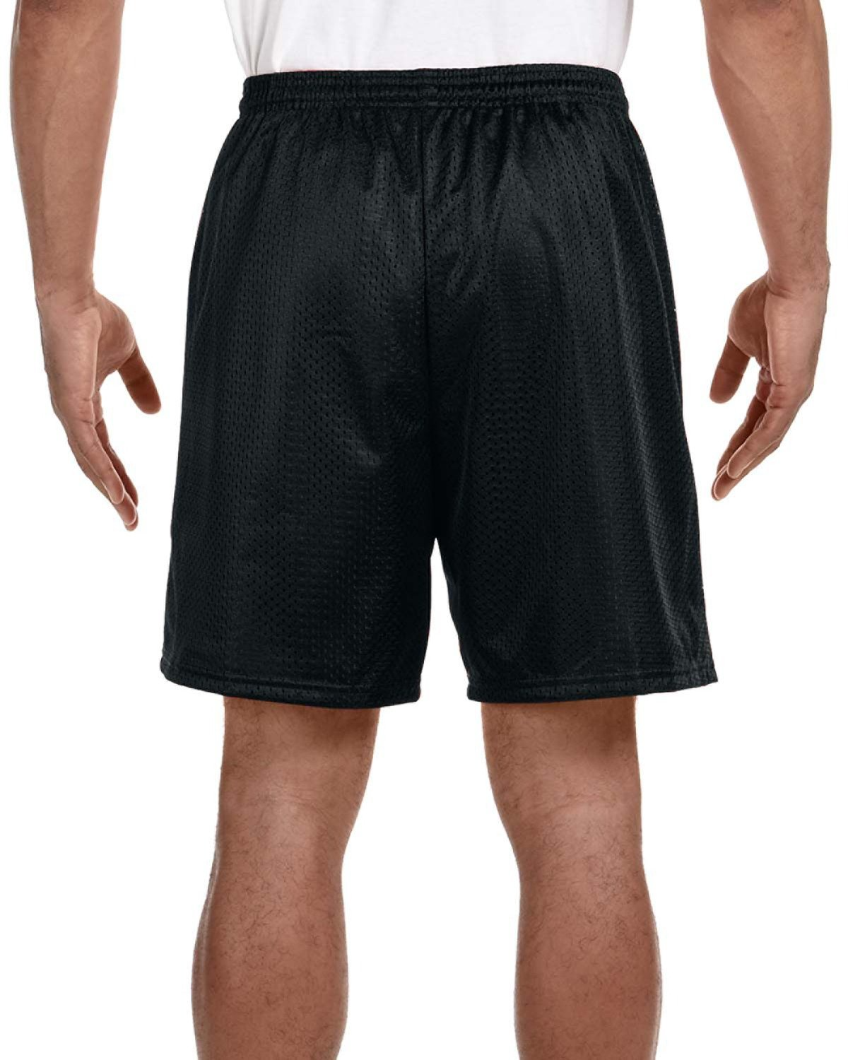 Unisex Seven Inch Inseam Mesh Short - Black
