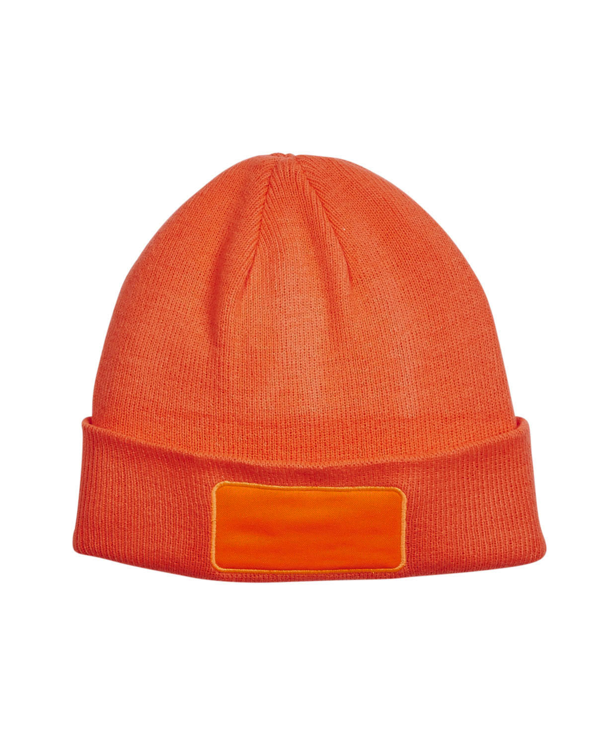 Patch Beanie - Neon Orange