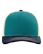 Richardson 112 - Snapback Trucker Cap - Blue Teal/ Birch/ Navy