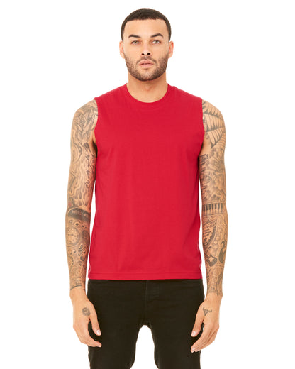 Unisex Jersey Muscle Tank - Red