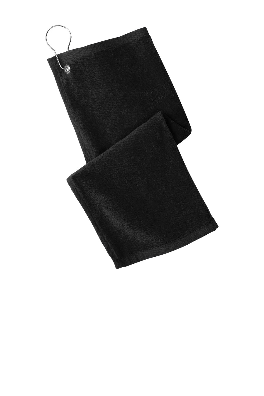 Grommeted Hemmed Towel - Black