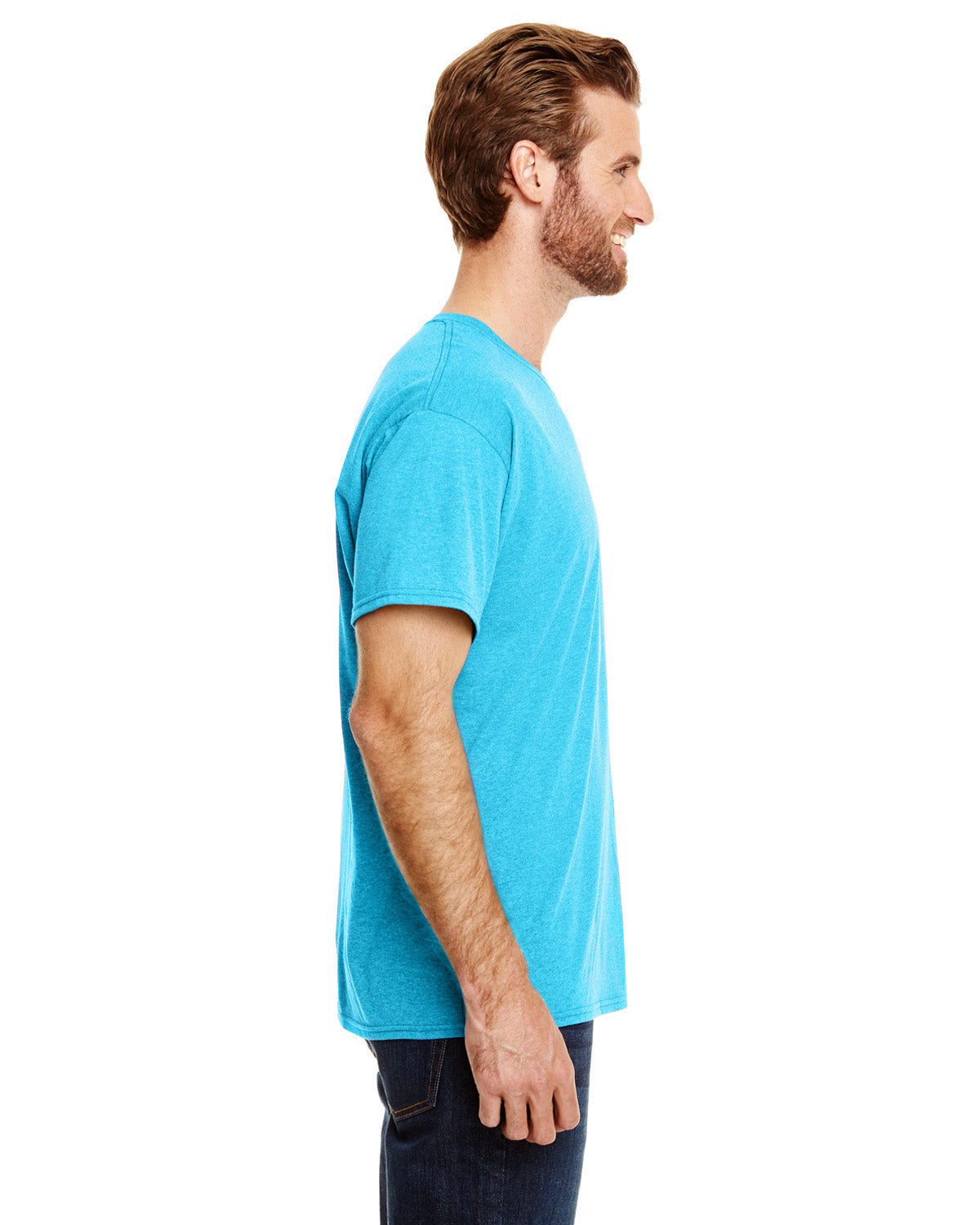 Perfect-T Triblend Short Sleeve Tee - Turquoise Triblend