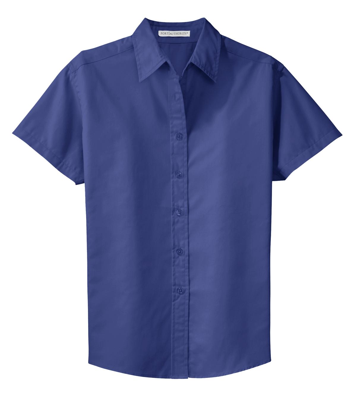 Women's Short Sleeve Easy Care Shirt - Mediter Blue