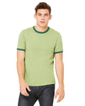 Men's Jersey Short-Sleeve Ringer T-Shirt - Heather Green / Forest