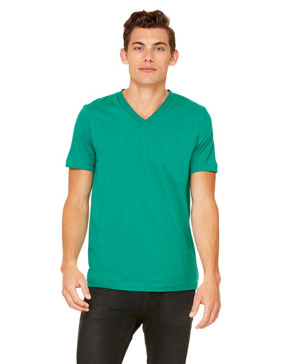 Unisex Jersey Short-Sleeve V-Neck T-Shirt - Kelly