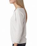 Women's French Terry 3/4-Sleeve Raglan - White