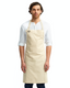 Artisan Collection by Reprime RP130 - Unisex Calibre Heavy Cotton Canvas Bib Apron - Natural