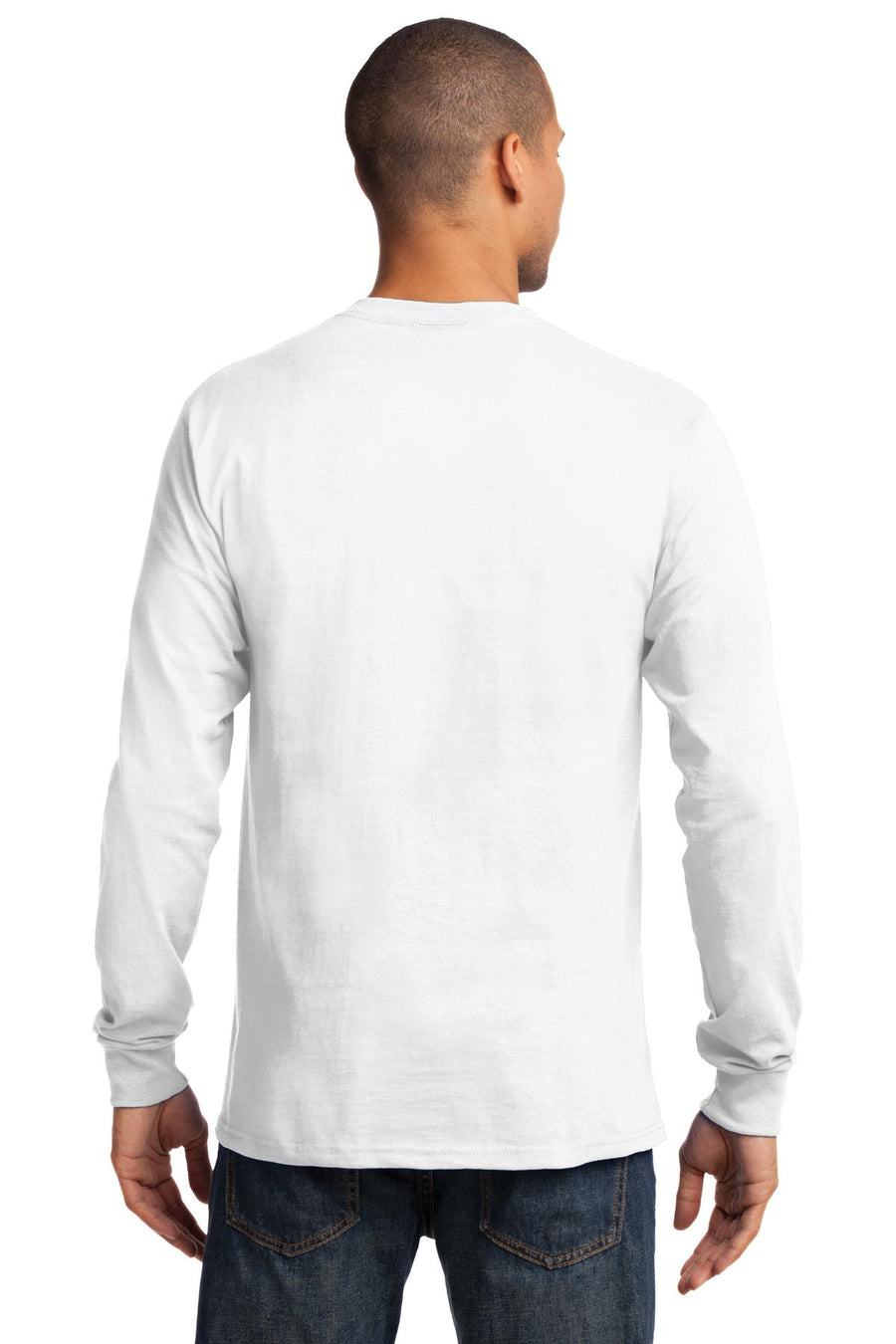 Unisex Long Sleeve Essential Tee - White