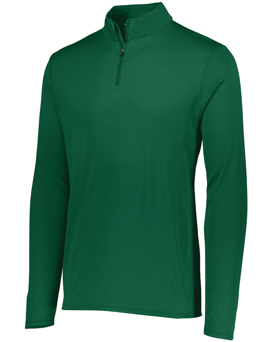 Unisex Attain Quarter-Zip Pullover - Dark Green