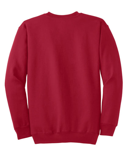 Unisex Tall Essential Fleece Crewneck Sweatshirt - Red