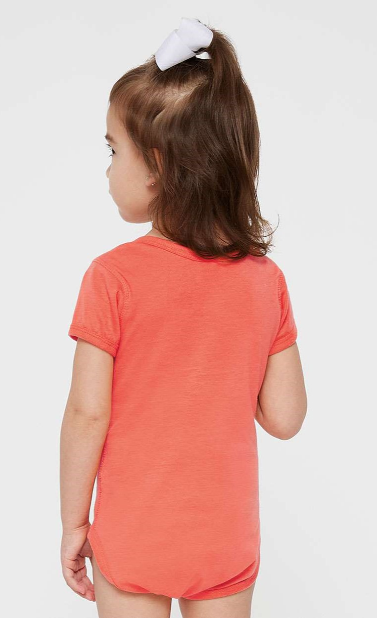 Infant Fine Jersey Bodysuit - Papaya