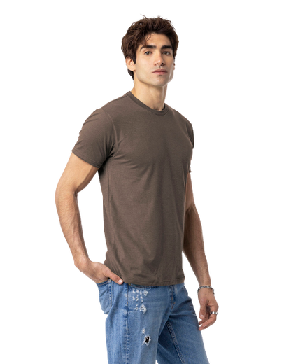 Unisex CVC Crewneck T-Shirt - Espresso