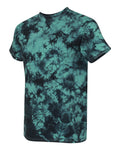 Crystal Tie Dye T-Shirt - Black / Teal