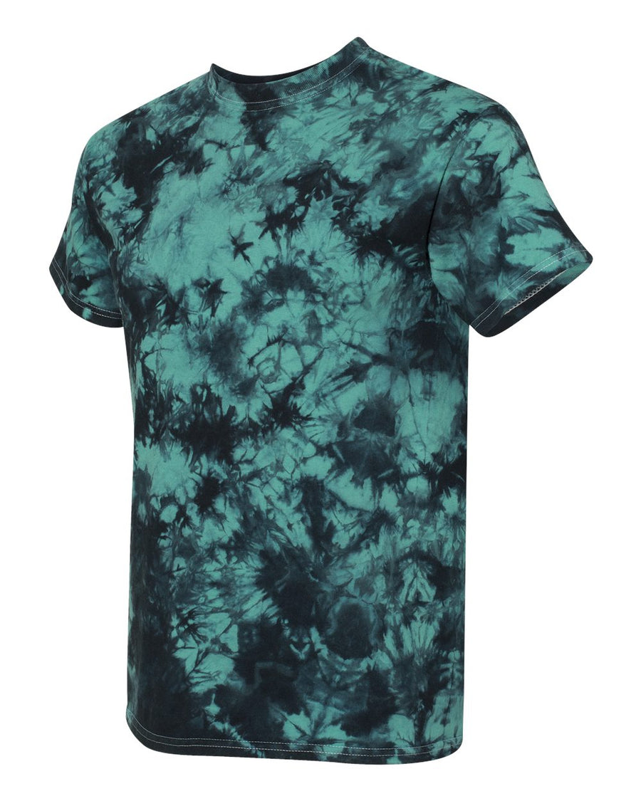 Crystal Tie Dye T-Shirt - Black / Teal
