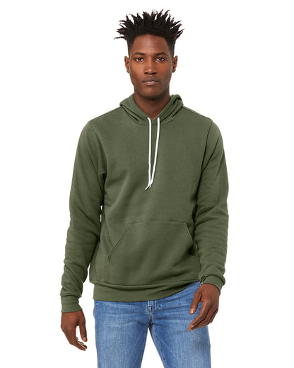 Unisex Sponge Fleece Pullover Hoodie - Military Green