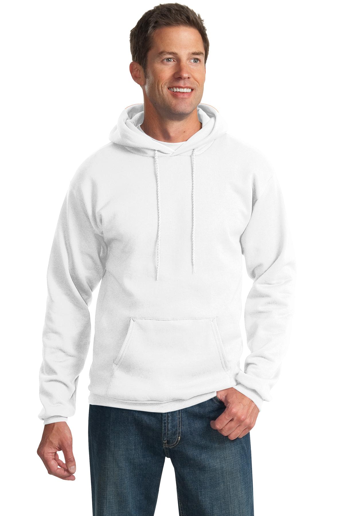Unisex Essential Fleece Pullover Hoodie - White
