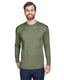 UltraClub 8422 - Unisex Cool & Dry Sport Long-Sleeve Performance Interlock T-Shirt - Military Green