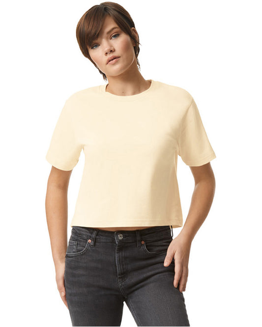 Women's Fine Jersey Boxy T-Shirt - Cream