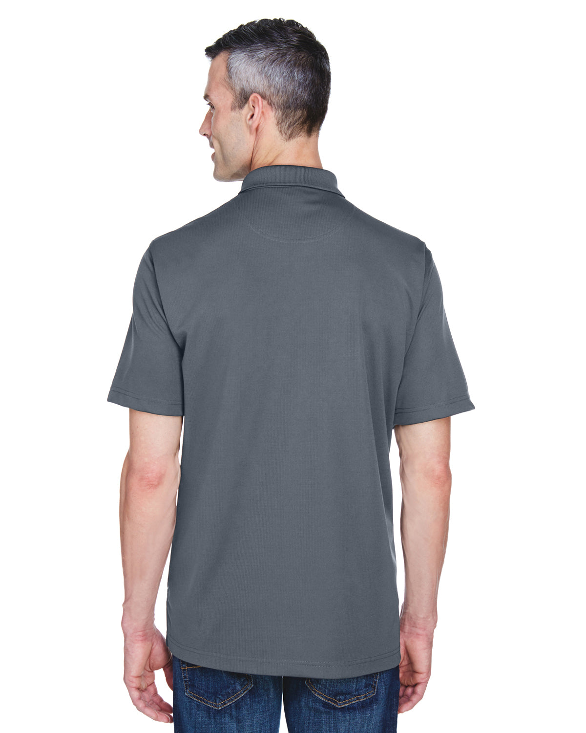 Men's Cool & Dry Stain-Release Performance Polo - Charcoal