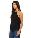 Women's Flowy High Neck Tank - Black