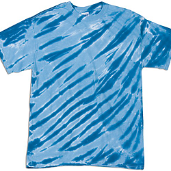 Youth One Color Tiger Stripe T-Shirt - Royal Blue