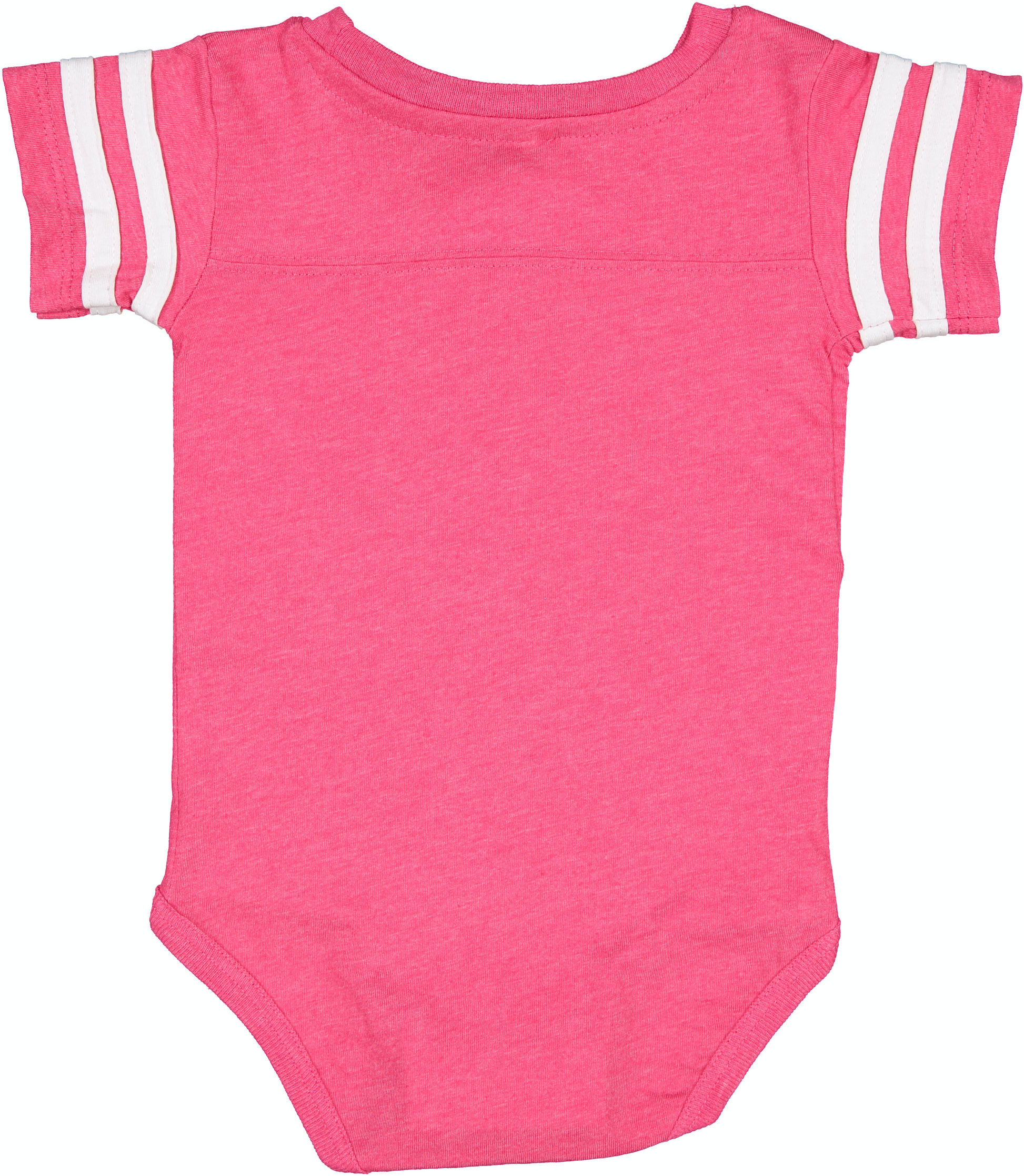 Infant Football Bodysuit - Vintage Heather Pink / Blend White