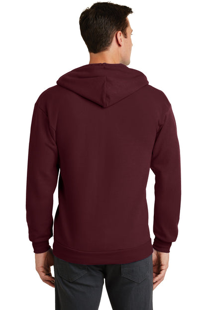 Unisex Core Fleece Full-Zip Hoodie - Maroon