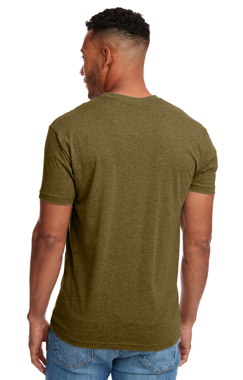 Unisex CVC Crewneck T-Shirt - Military Green