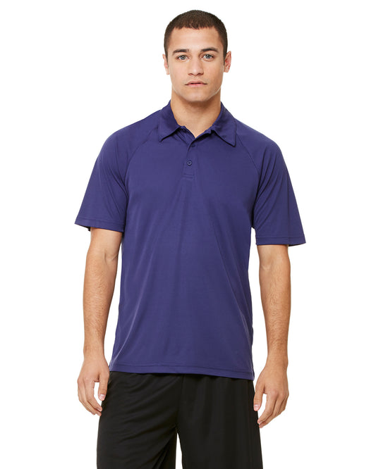 Unisex Performance Three-Button Raglan Polo - Sport Navy