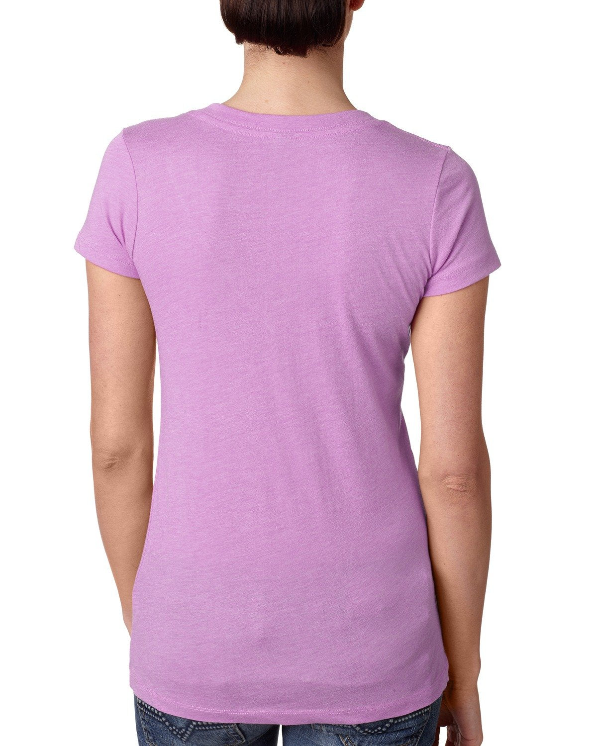 Women's Triblend Deep V - Vintage Lilac
